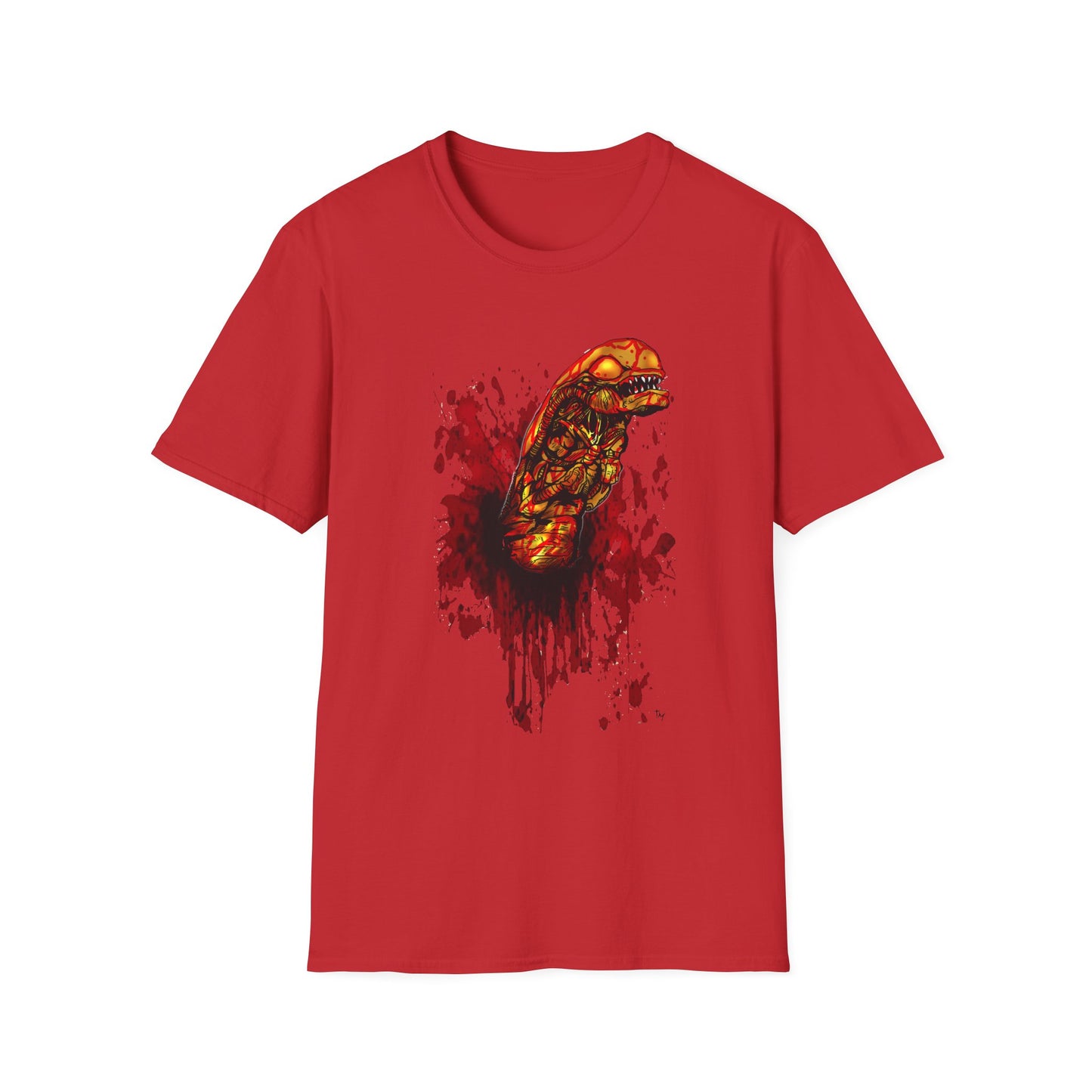 Alien Chest Burst Unisex Softstyle T-Shirt