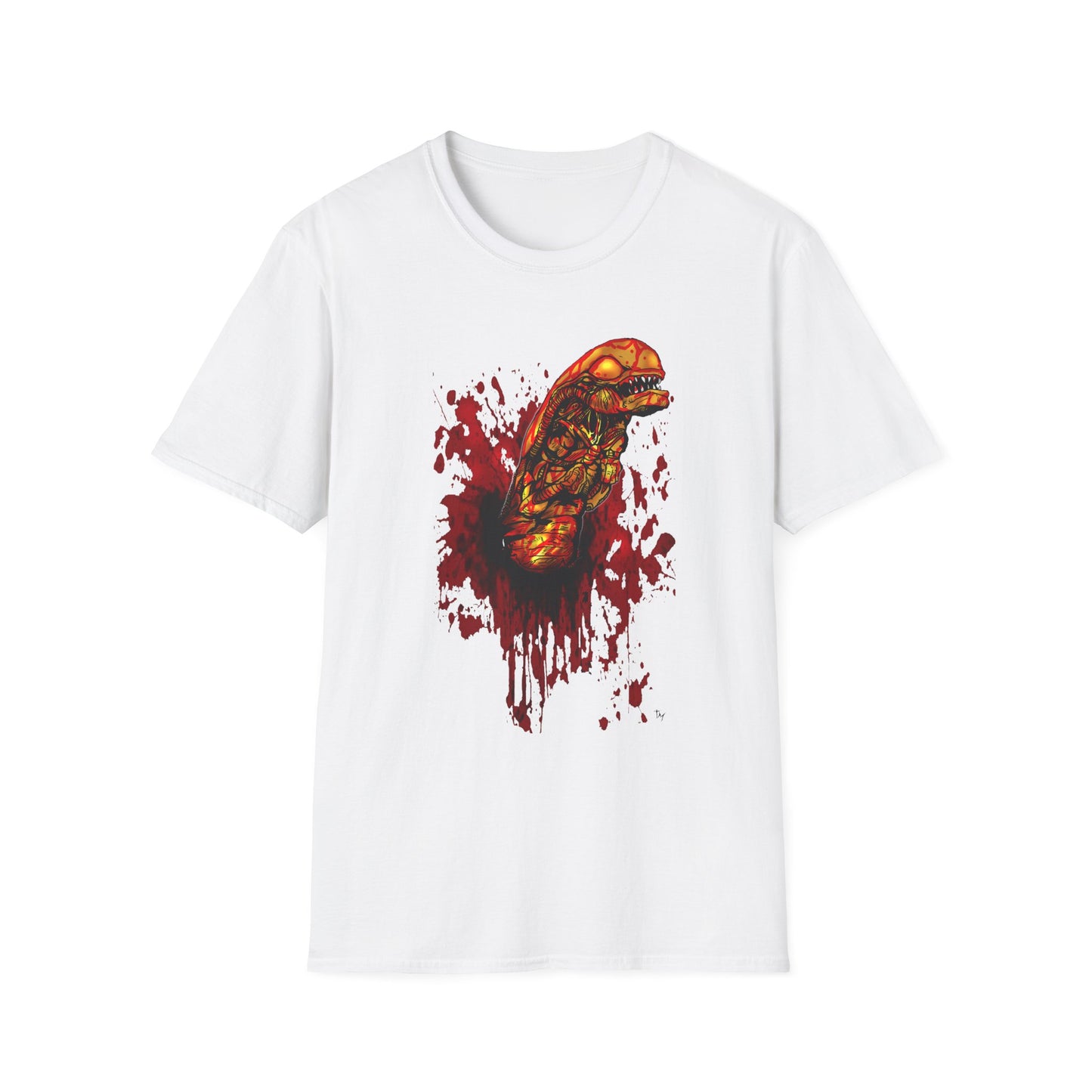Alien Chest Burst Unisex Softstyle T-Shirt